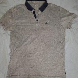 Armani Exchange Navy Polo Shirt Casual Elegance